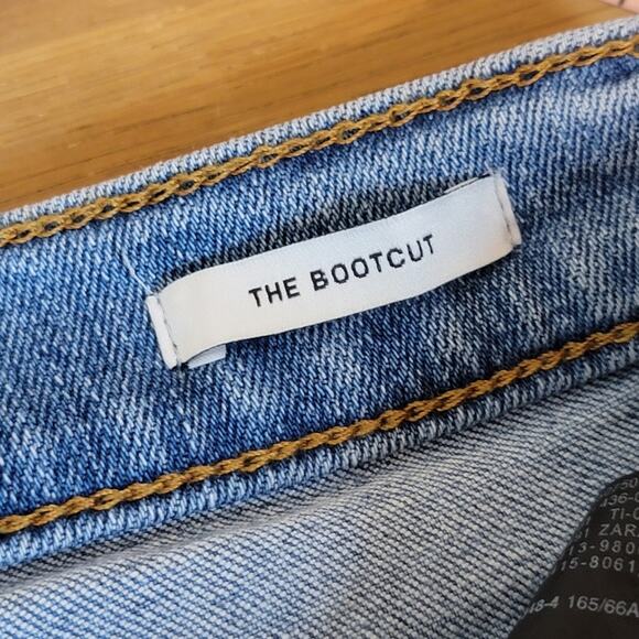 Zara High-Rise Cropped Bootcut Jean – Sky Blue / Size 4×26.5 - Picture 7 of 14